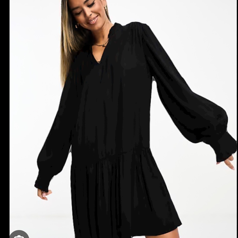 & Other Stories Black Dress L